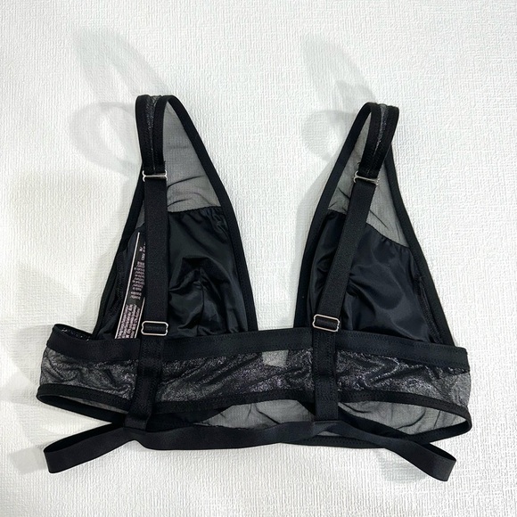 Victoria’s Secret shimmer mesh black bralette size M - Picture 4 of 7